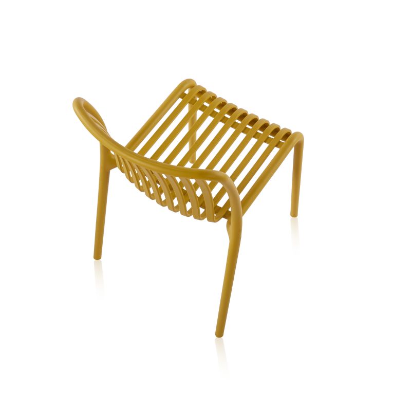 Pack 4 Sillas De Exterior Jamie Polipropileno, Mostaza, 58 X 80 X 46_4