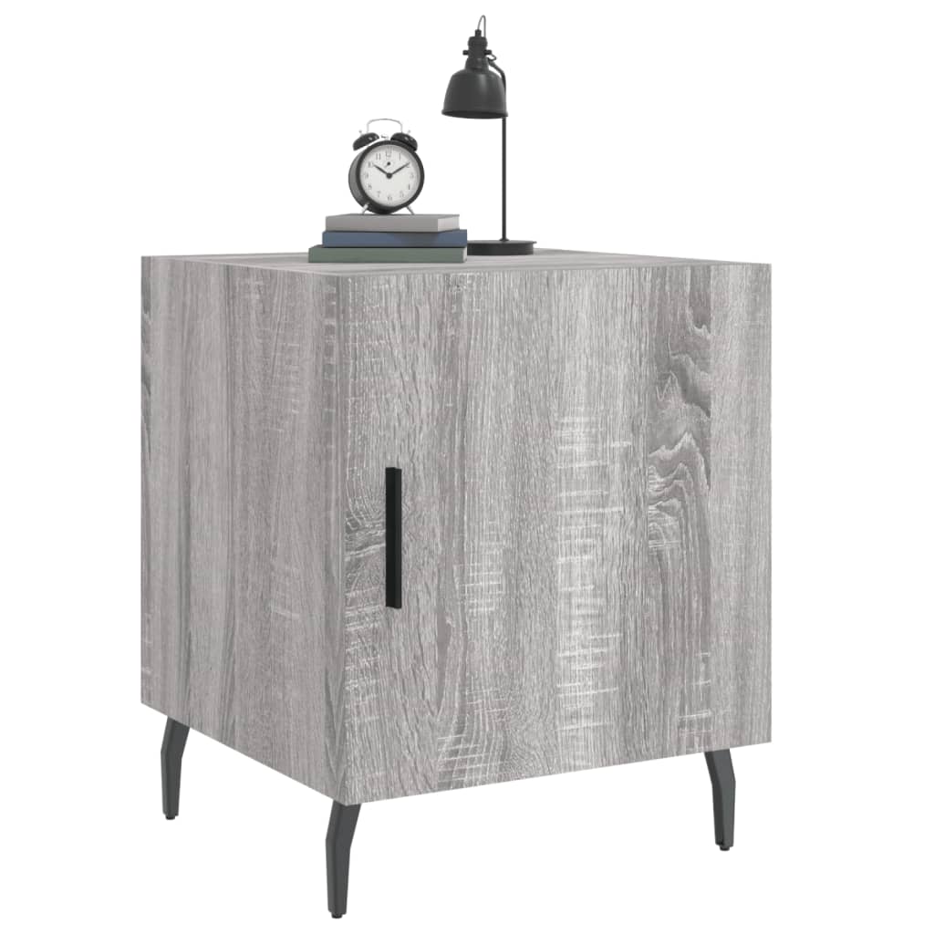Mesitas Noche 2 Uds Madera Ingeniería Gris Sonoma 40x40x50 Cm_2