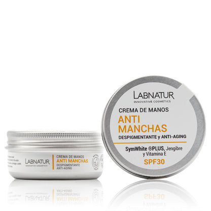 Crema de Manos Antimanchas Labnatur 50 ml | SymWhite Plus y Jengibre | SPF30 | Tono Uniforme_0