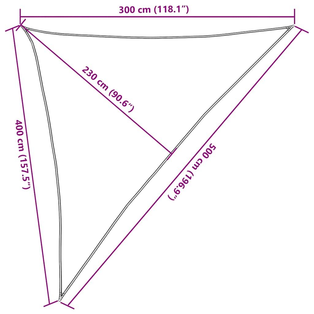 Vidaxl Toldo De Vela Amarillo Hdpe 160 G/m² 3x4x5 M_2