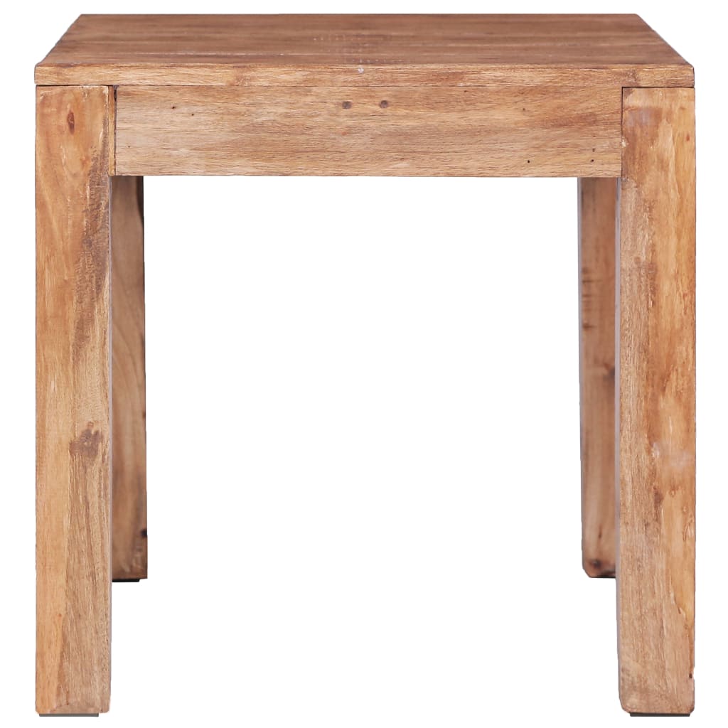 Mesa De Centro De Madera Maciza De Caoba 53x50x50 Cm_0