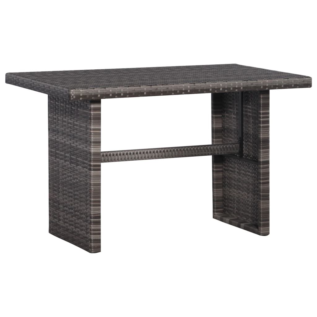 Vidaxl Set Mesa Y Sillas Jardín 3 Pzas Y Cojines Ratán Sintético Gris_3