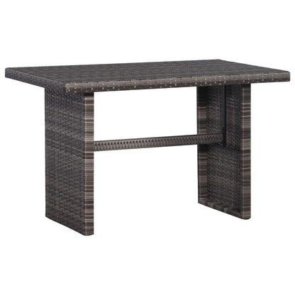 Vidaxl Set Mesa Y Sillas Jardín 3 Pzas Y Cojines Ratán Sintético Gris_3