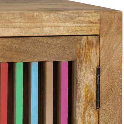 Mesita De Noche De Madera Maciza De Mango 40x30x50 Cm_4