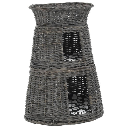 Cestas De Gatos 3 Uds Con Cojines Sauce Natural Gris 47x34x60cm_0