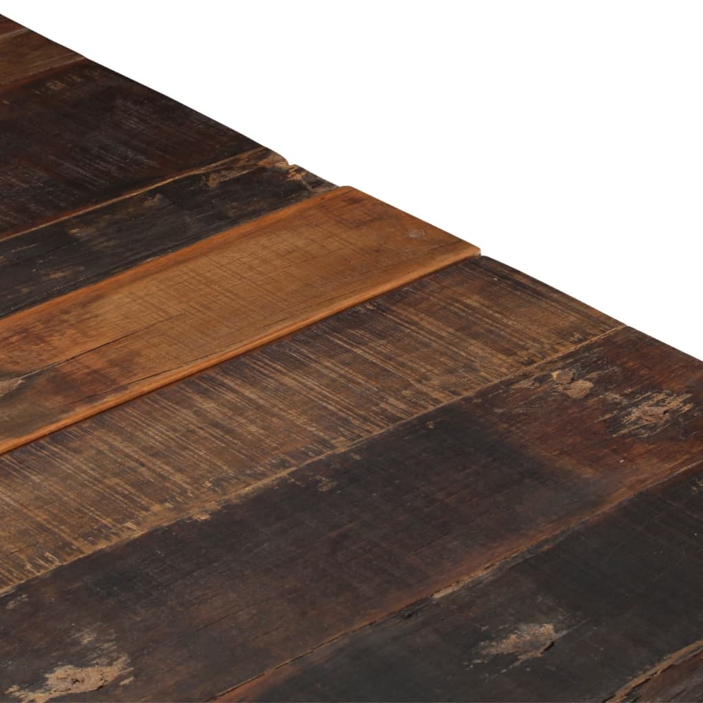 Mesa De Centro Acero Inoxidable Madera Maciza Traviesa Plateado_4