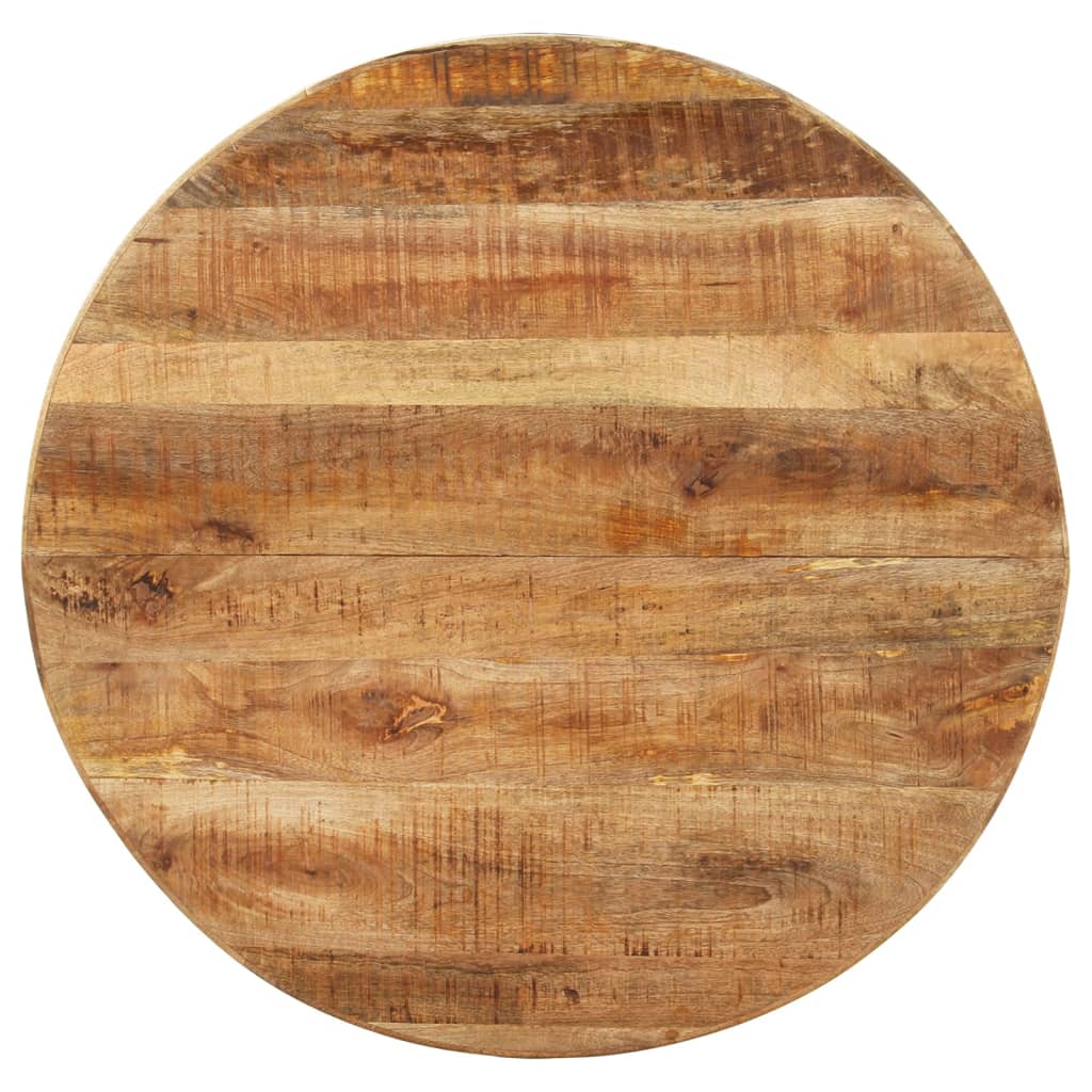 Mesa De Comedor Madera De Mango Rugosa Redonda 100x100x75 Cm_2