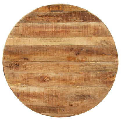 Mesa De Comedor Madera De Mango Rugosa Redonda 100x100x75 Cm_2