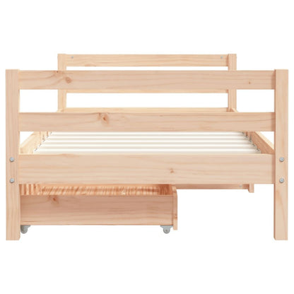 Vidaxl Estructura De Cama Infantil Con Cajones Madera De Pino 80x160cm_4