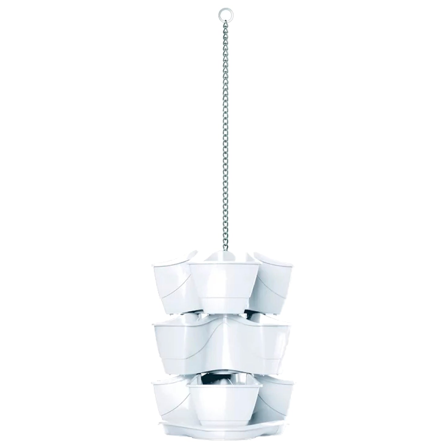 Jardín Vertical Colgante Coubi Herbal 9l., Dimensiones (mm) 295x295x880, Color Blanco_0