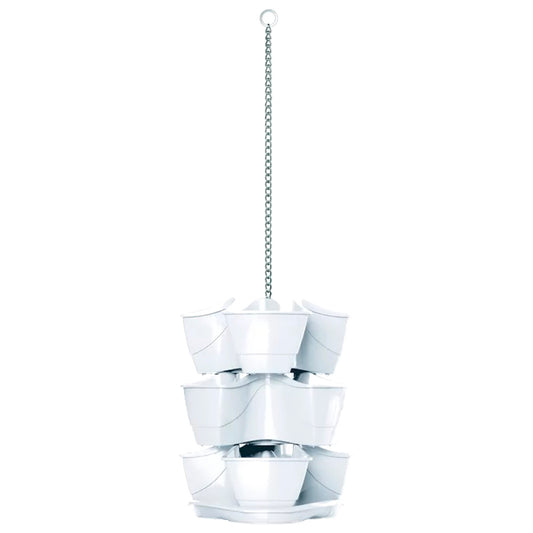 Jardín Vertical Colgante Coubi Herbal 9l., Dimensiones (mm) 295x295x880, Color Blanco_0