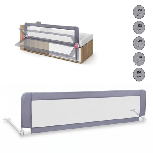 Barandilla De Cama Infantil 90 Cm – Altura Ajustable, Sistema Abatible, Malla Transpirable, Seguridad Anticaídas Bathby_0