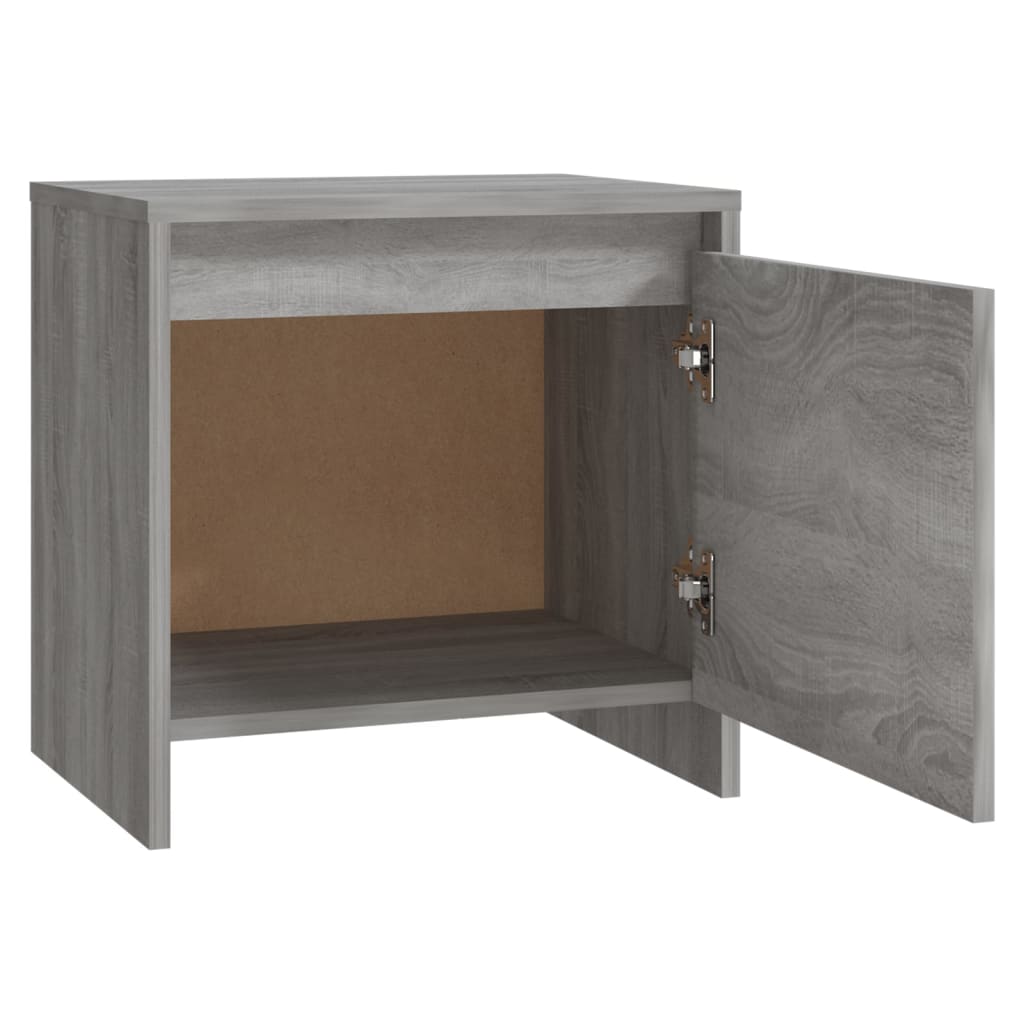Mesitas Noche 2 Uds Madera Ingeniería Gris Sonoma 45x34x44,5 Cm_4