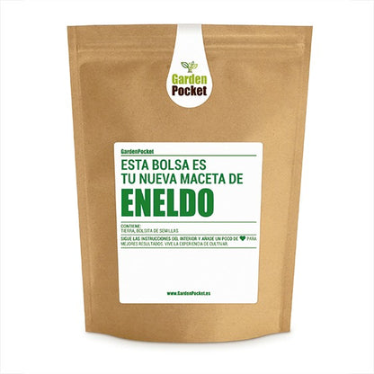 Kit huerto de aromáticas pocket: Eneldo