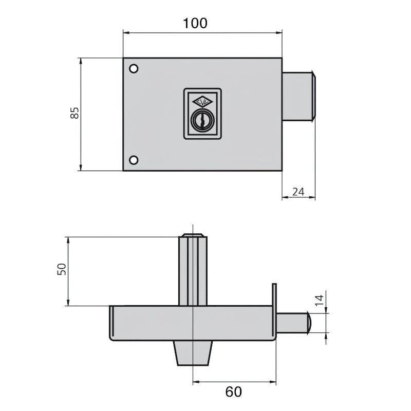 Cerradura Cvl 1124a/10/he Izquierda_1