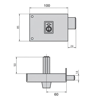 Cerradura Cvl 1124a/10/he Izquierda_1