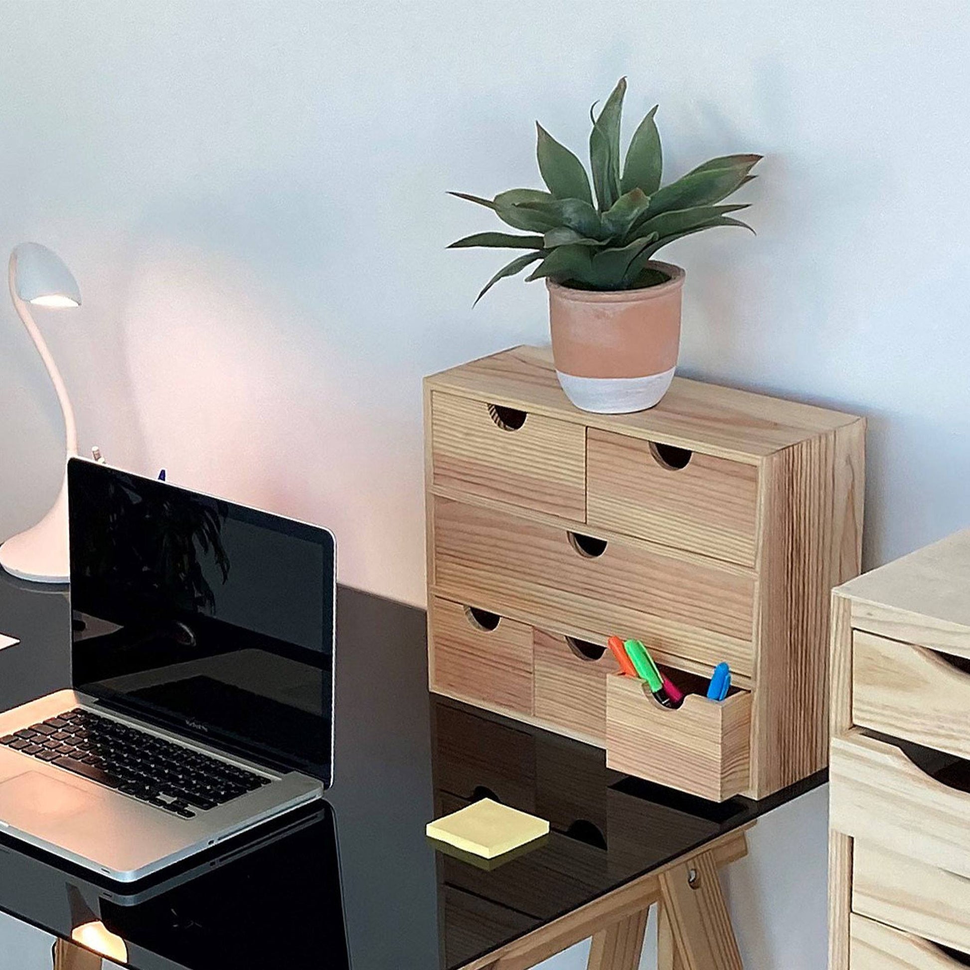 Well Home - Miniblock 6 Cajones Multi En Madera De Pino