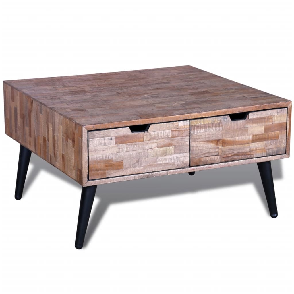 Mesa De Centro Con 4 Cajones Madera De Teca Reciclada_1