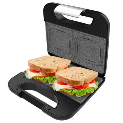 Sandwichera Rock'ntoast Square +, 800w De Potencia, Placa Cuadradas, Revestimiento Piedra Rockstone, Antiadherente, Acero Inoxidable, Revestimiento_0