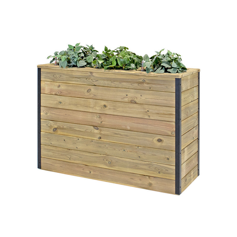 Jardinera De Madera Con Autorriego 110x40x80 Cm Nidum Hortalia_0