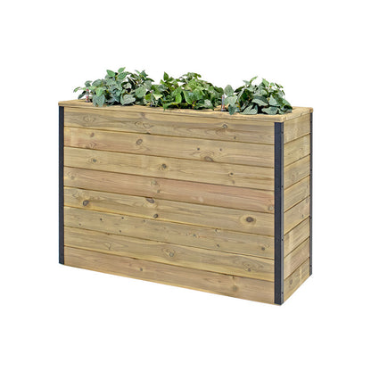 Jardinera De Madera Con Autorriego 110x40x80 Cm Nidum Hortalia_0