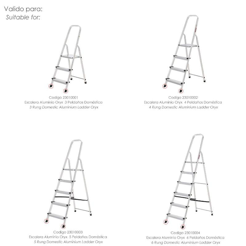 Contera Escaleras Aluminio Oryx Delantera De 3 A 6 Peldaños_1