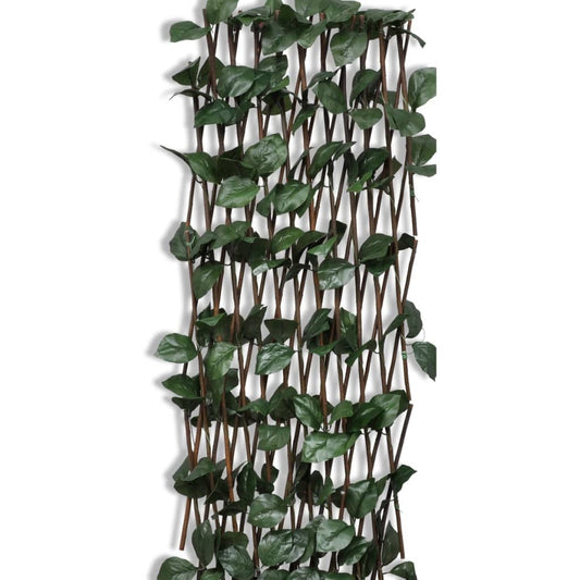 Valla Enrejada De Sauce 5 Piezas Hojas Artificiales 180x90 Cm / Vetonek_0