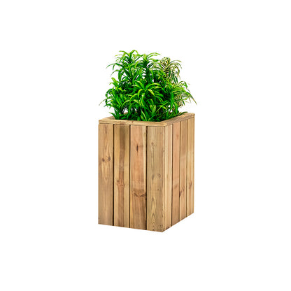 Jardinera De Madera Para Exterior 40x40x60 Cm Atrium Hortalia_0