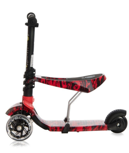 Patinete Infantil Con Asiento Y Respaldo Smart Plus Red Fire_3