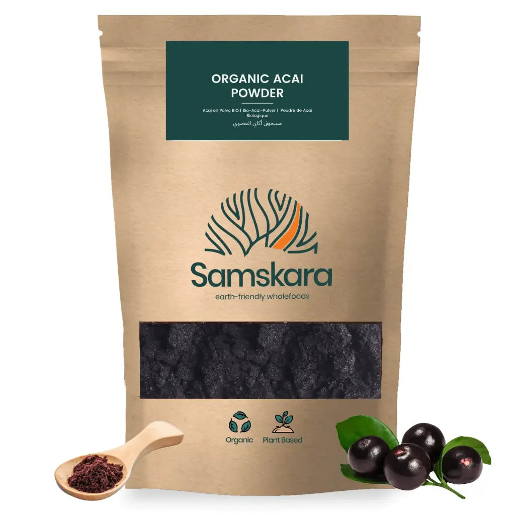 Açaí Liofilizado En Polvo Bio - 250g | Superalimento Ecológico Vegano Para Batidos, Smoothies Y Zumos_0