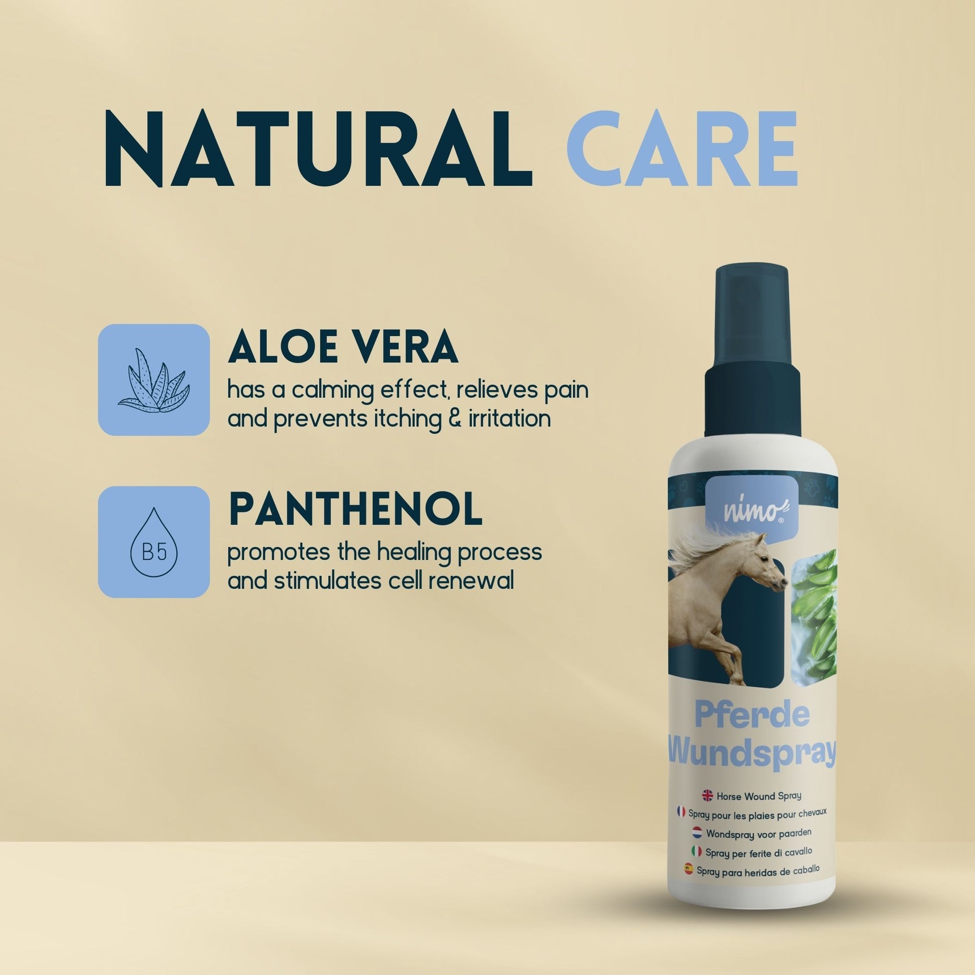 Spray Para Heridas Para Caballos - Nimo - 125 Ml_4