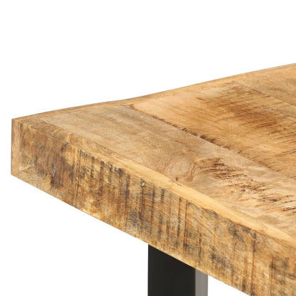 Mesa De Bar Madera Maciza De Mango Rugosa 150x70x107 Cm_3