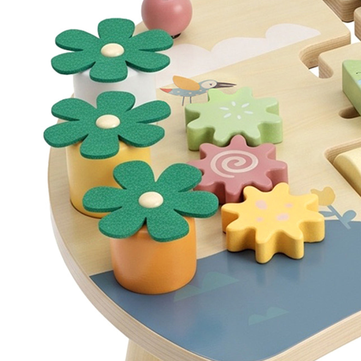 Aiyaplay Mesa De Actividades Para Bebé 1-3 Años 6 En 1 De Madera Montessori_4