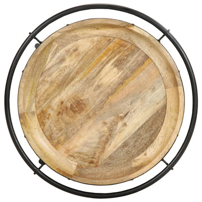Mesa Auxiliar Madera Maciza De Mango Ø55x83 Cm_3