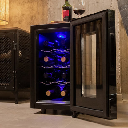 Vinoteca De 8 Botellas Bolero Grandsommelier 820 Coolcrystal. 23 Litros, Sistema Termoeléctrico De Enfriamiento, Alto Rendimiento, Temperatura Regul_1