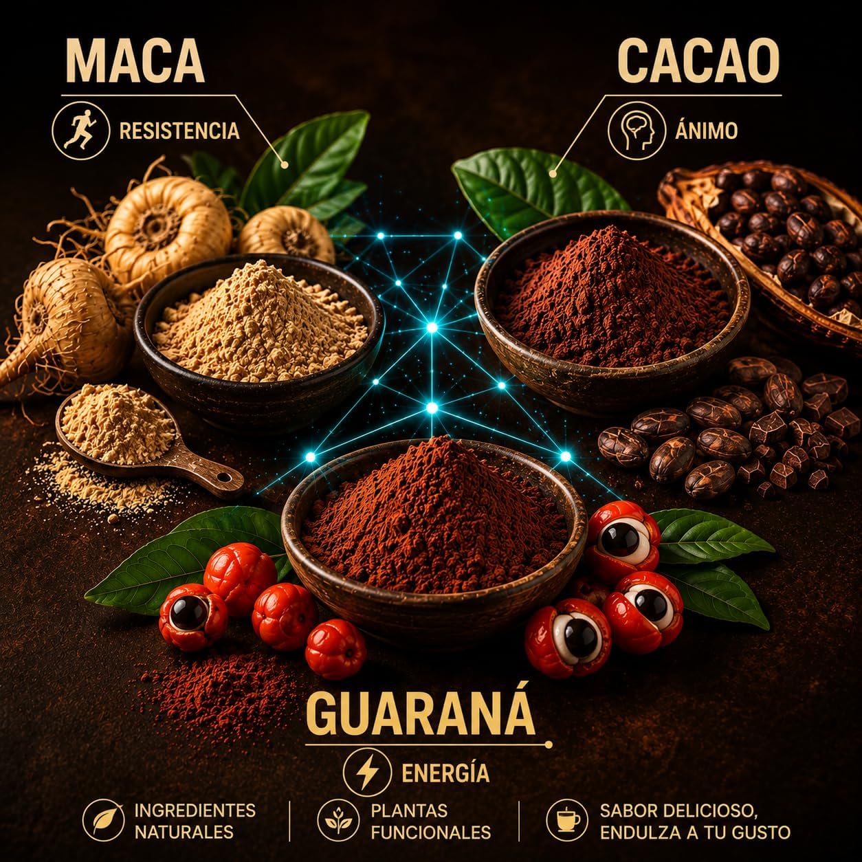 Waka 9 A.m — Mezcla Matutina Superfood Bio - 160g | Superalimento Ecológico Vegano Para Batidos, Smoothies Y Zumos_4
