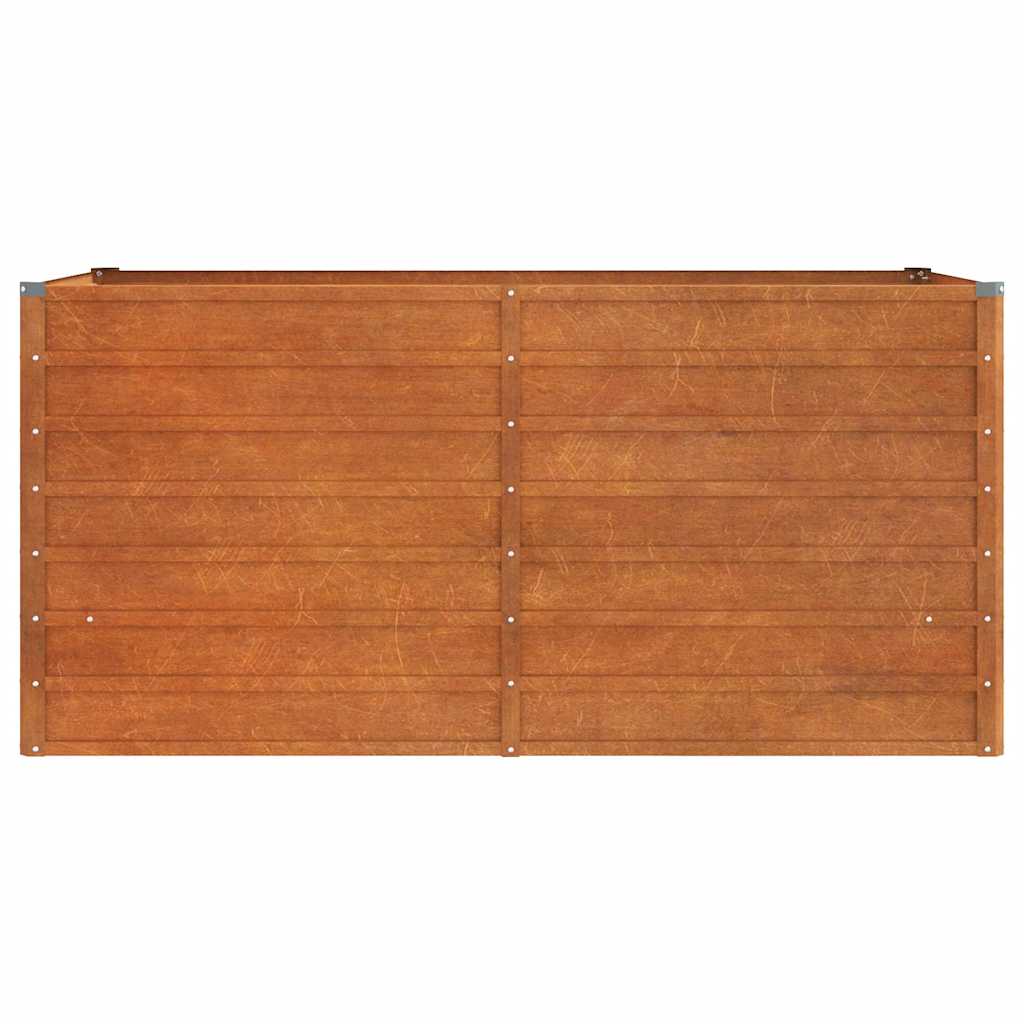 Arriate Oxidado De Acero Corten 160x80x77 Cm_3