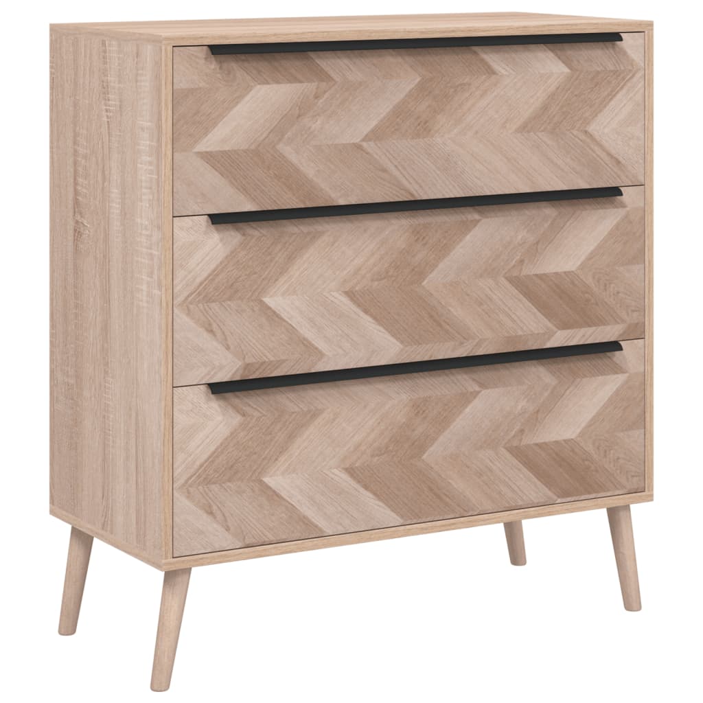 Cajonera De Madera De Ingeniería Roble Sonoma 80x38,5x87 Cm_1