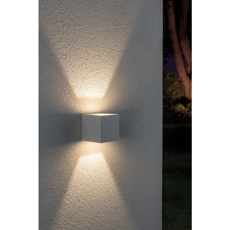 Aplique De Pared Para Exterior Paulmann 180.01 Led 3 W Blanco_1