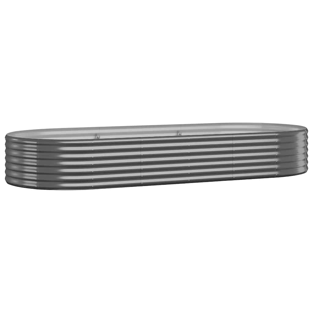 Jardinera Arriate Acero Galvanizado Antracita 249x100x36cm_0
