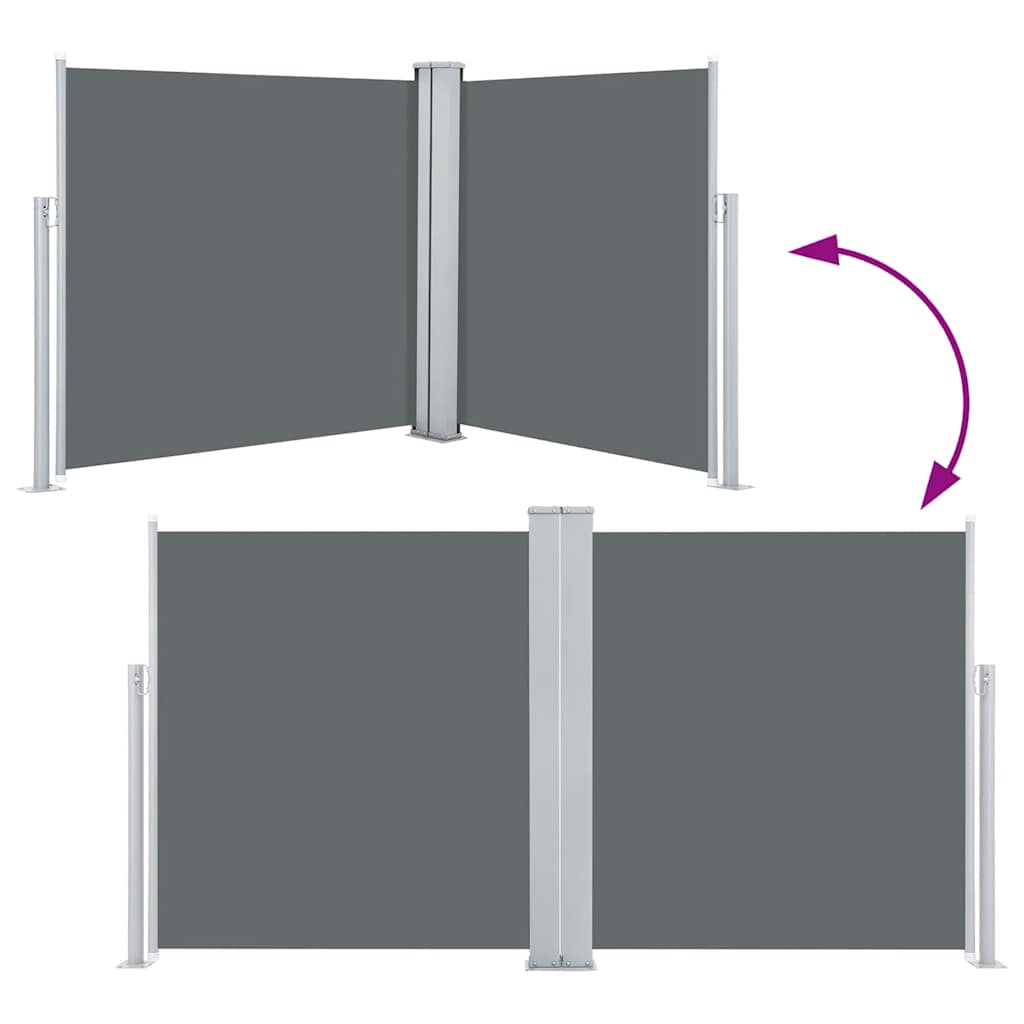Vidaxl Toldo Lateral Retráctil Gris Antracita 100x600 Cm_4