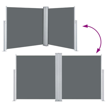 Vidaxl Toldo Lateral Retráctil Gris Antracita 100x600 Cm_4