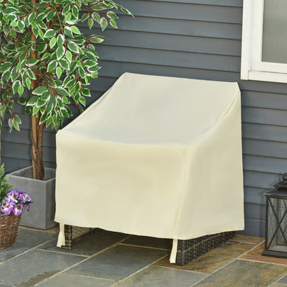 Funda Protectora Para Sillas Outsunny Beige 68x87x77 Cm_1