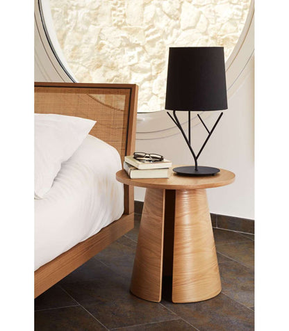 Mesa Auxiliar De Rincón Modelo Cep Acabado Natural, 50cm(ancho) 50.1cm(alto) 50cm (largo)_2