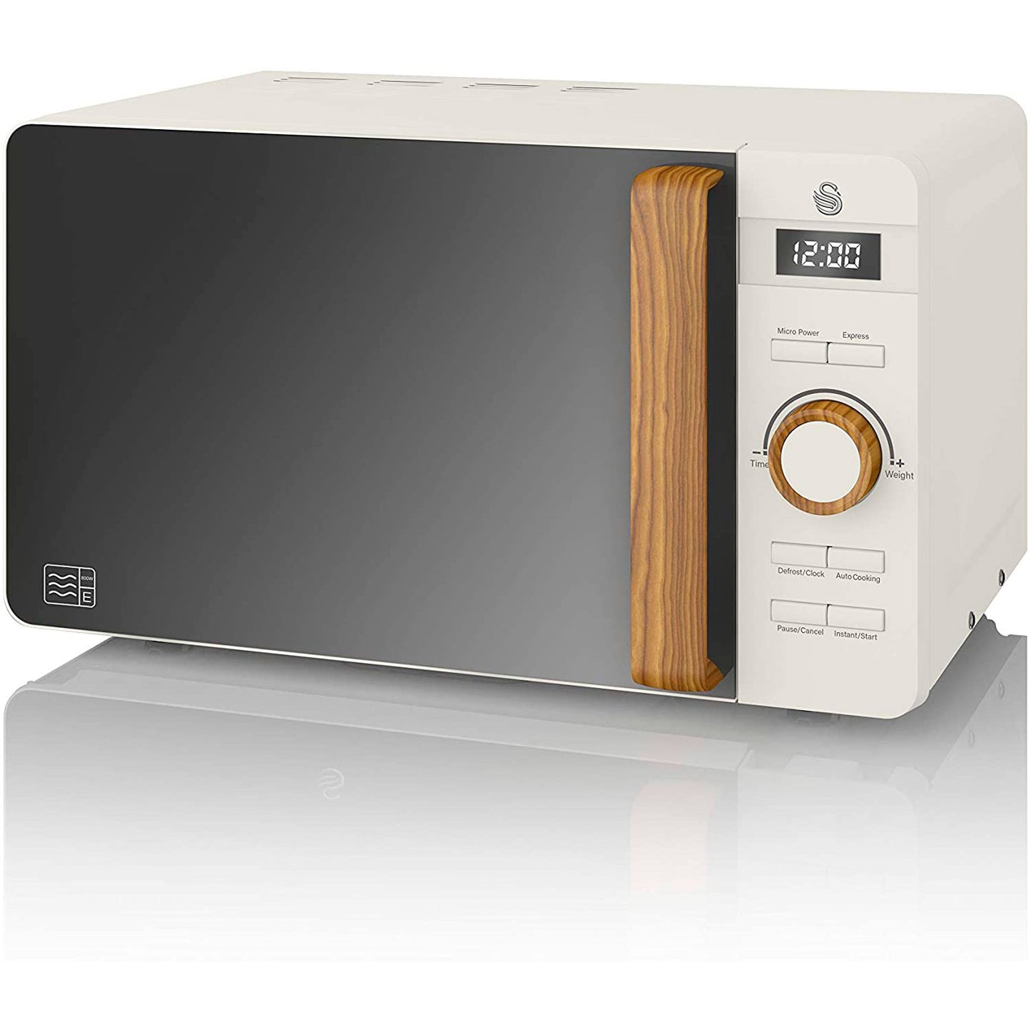 Swan Nordic Set Desayuno, Hervidor Agua 1,7l, Tostadora 2 Rebanadas, Microondas 20l Digital, Strp1060whtneu, Blanco_5
