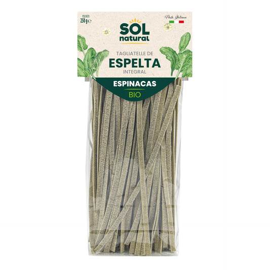 Tagliatelle de Espelta Integral con Espinacas BIO Sol Natural 250g
