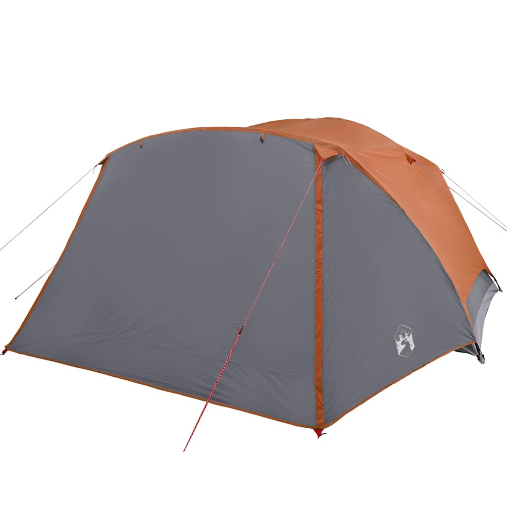 Tienda De Campaña Con Porche 4 Personas Impermeable Naranja_4