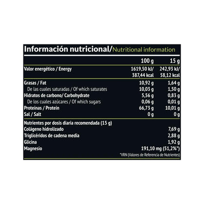 Elixir: Colágeno + Aceite TCM, 450 g Paleobull Elixir Vainilla 450 g