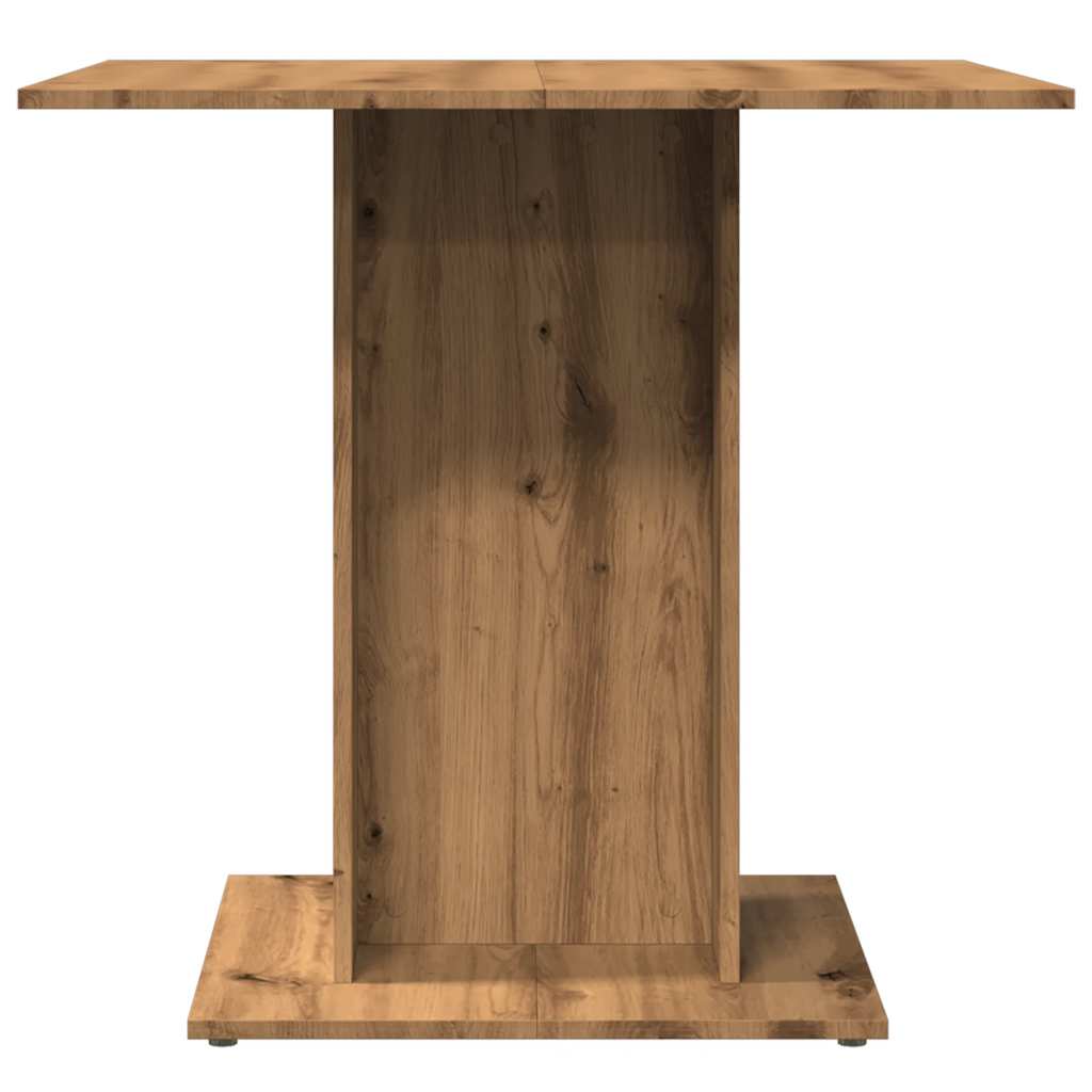 Mesa De Comedor Madera De Ingeniería Roble Artisan 80x80x75 Cm_3
