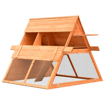 Vidaxl Conejera De Madera Maciza De Pino Y Abeto 152x128x108 Cm_1